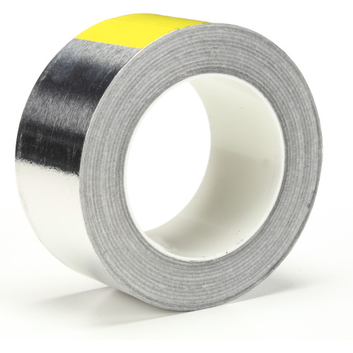 3M Conductive Aluminum Foil Tape 3302 Silver 2 in × 36 yd 3.5 mil